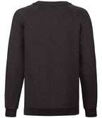 Fruit of the Loom Kids Classic Raglan Sweatshirt - Black