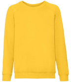 Fruit of the Loom Kids Classic Raglan Sweatshirt - Sunflower