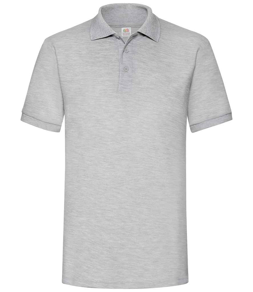 Fruit of the Loom Heavy Poly/Cotton Piqué Polo Shirt - Heather Grey