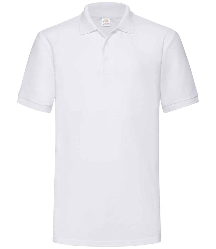 Fruit of the Loom Heavy Poly/Cotton Piqué Polo Shirt - White