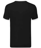 Fruit of the Loom Contrast Ringer T-Shirt - Black/White