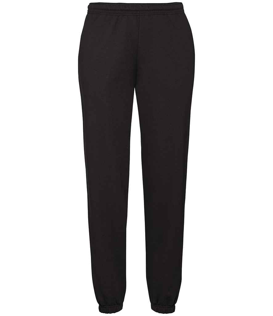 Fruit of the Loom Classic Elasticated Hem Jog Pants - Black
