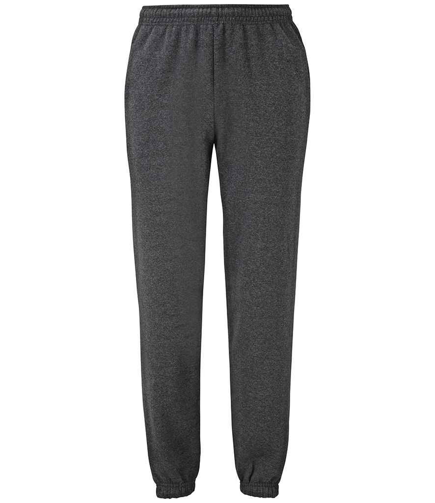 Fruit of the Loom Classic Elasticated Hem Jog Pants - Dark Heather