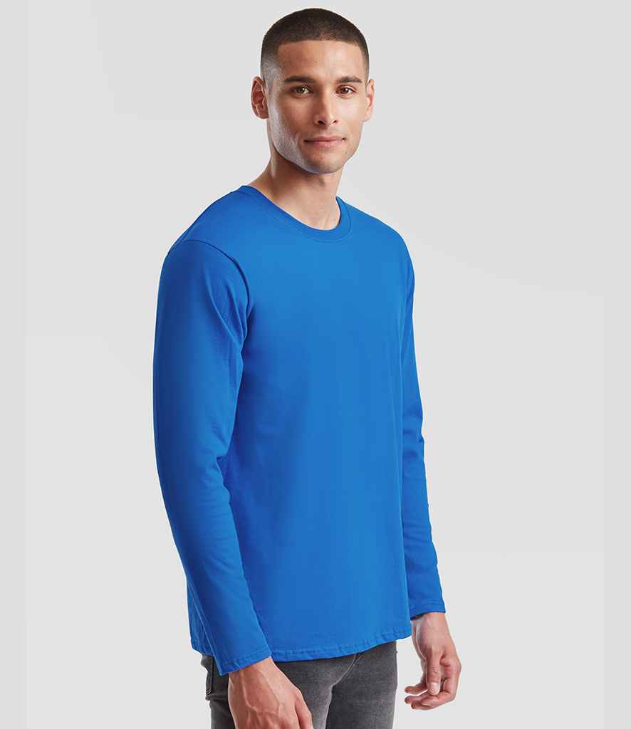 Fruit of the Loom Iconic 195 Long Sleeve T-Shirt - Royal Blue