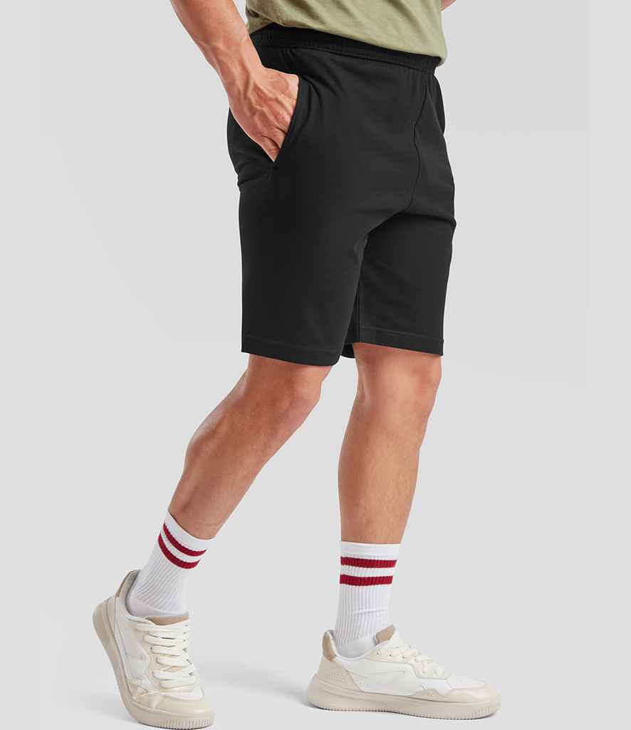 Fruit of the Loom Iconic 195 Jersey Shorts - Black