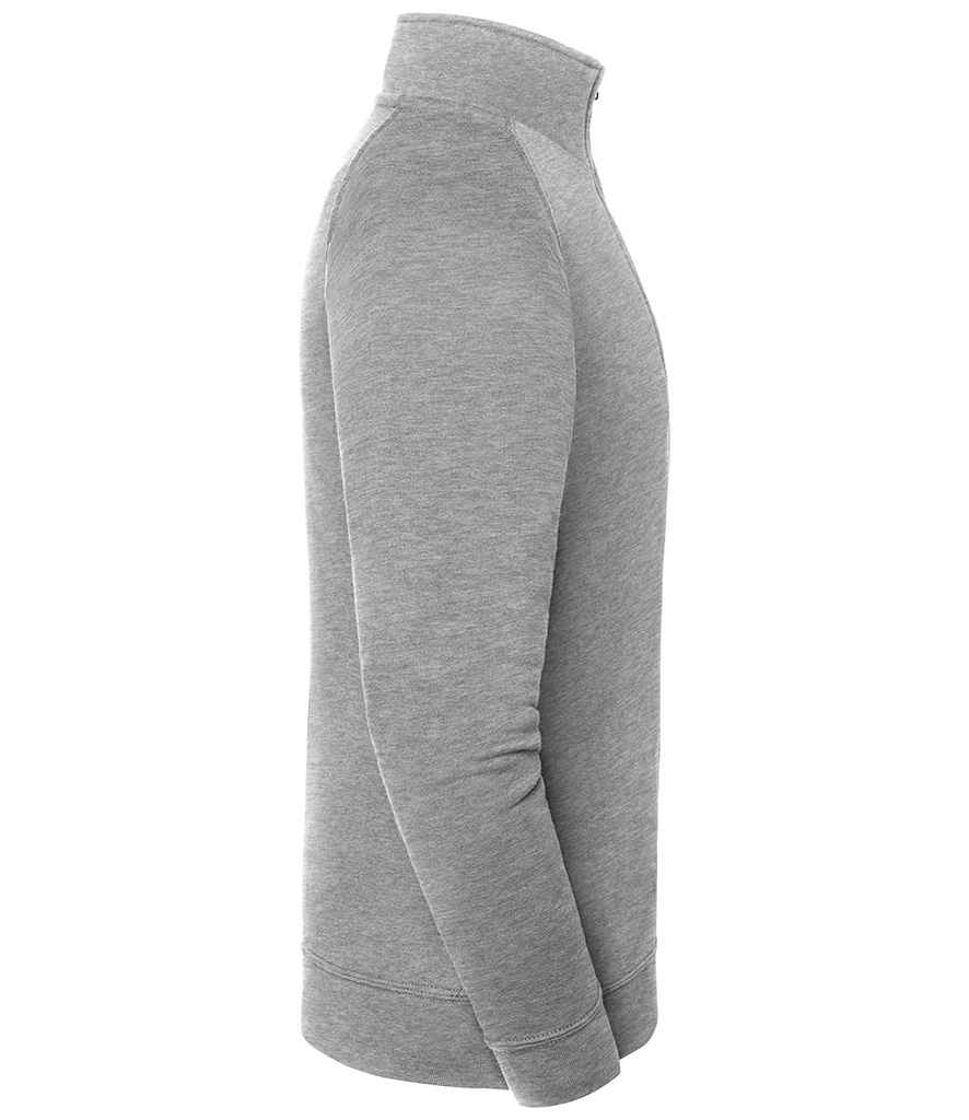 Fruit of the Loom Iconic Premium Zip Neck Sweatshirt - Athletic Heather