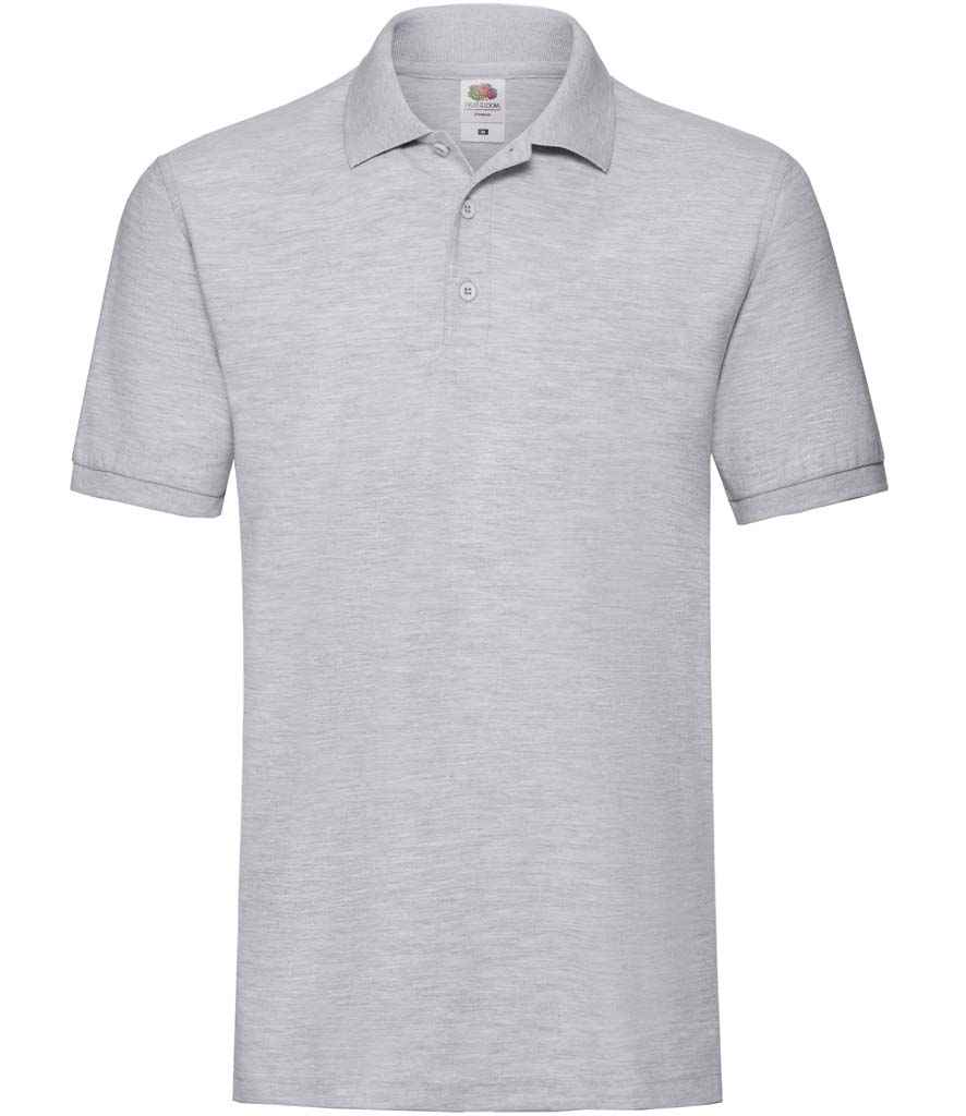 Fruit of the Loom Premium Cotton Piqué Polo Shirt - Athletic Heather
