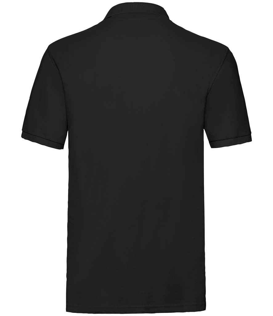 Fruit of the Loom Premium Cotton Piqué Polo Shirt - Black