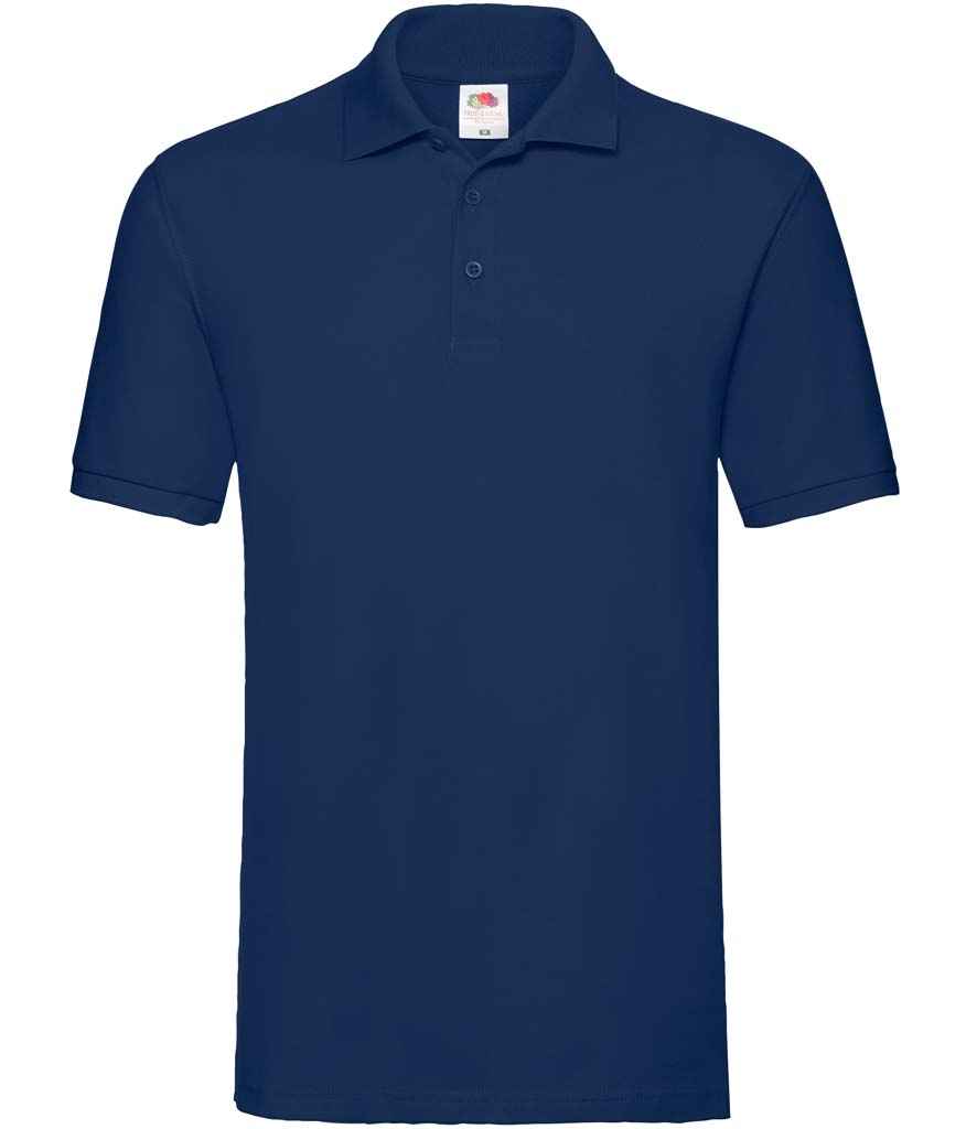 Fruit of the Loom Premium Cotton Piqué Polo Shirt - Navy