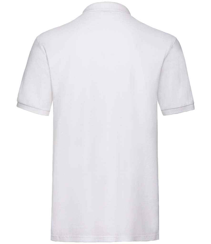 Fruit of the Loom Premium Cotton Piqué Polo Shirt - White