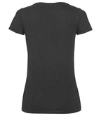 Fruit of the Loom Lady Fit Value V Neck T-Shirt - Black
