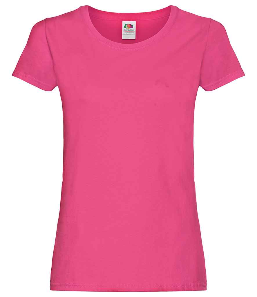 Fruit of the Loom Lady Fit Original T-Shirt - Fuchsia