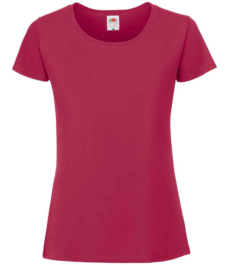Fruit of the Loom Ladies Iconic 195 T-Shirt - Cranberry