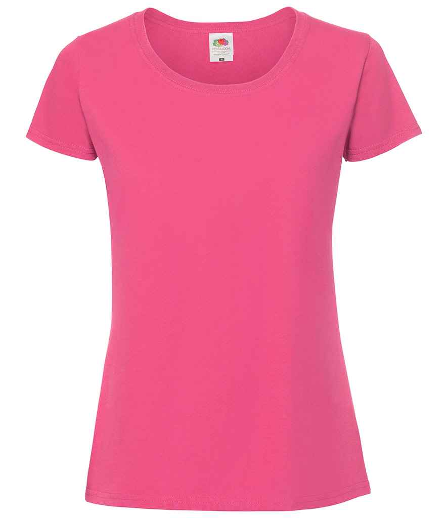 Fruit of the Loom Ladies Iconic 195 T-Shirt - Fuchsia