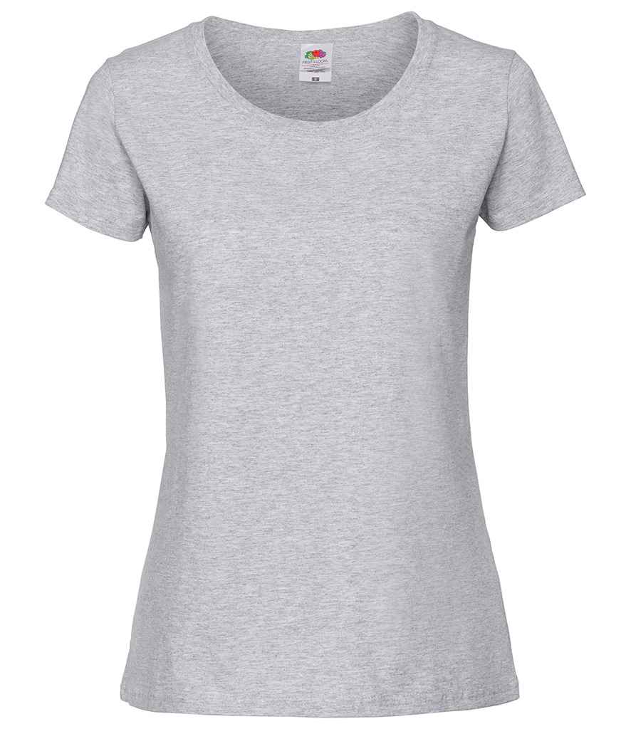 Fruit of the Loom Ladies Iconic 195 T-Shirt - Heather Grey