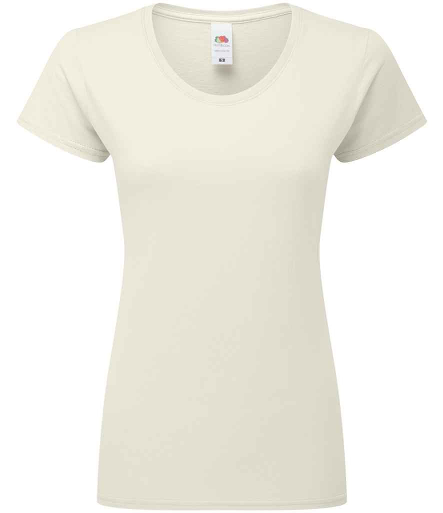 Fruit of the Loom Ladies Iconic 195 T-Shirt - Natural
