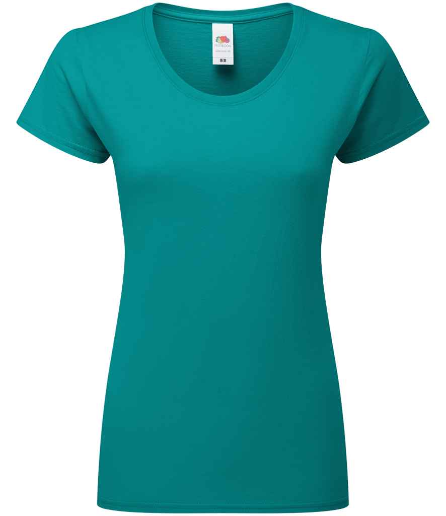 Fruit of the Loom Ladies Iconic 195 T-Shirt - Ocean Teal
