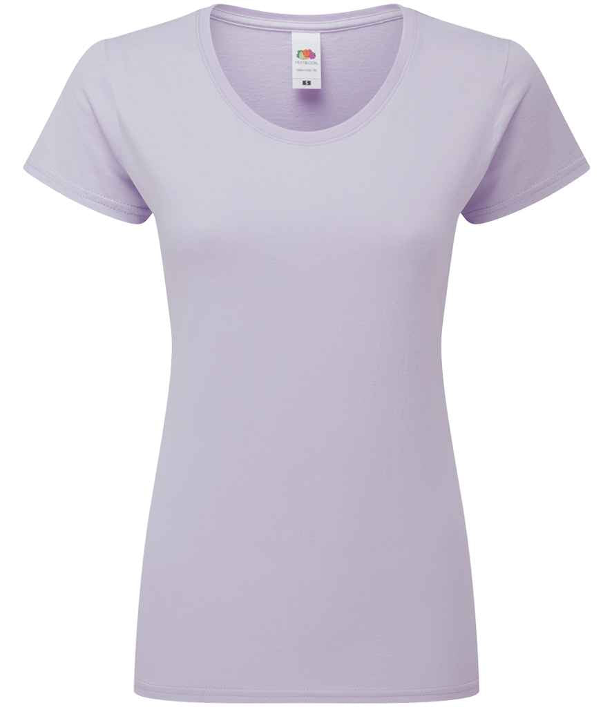 Fruit of the Loom Ladies Iconic 195 T-Shirt - Soft Lavender