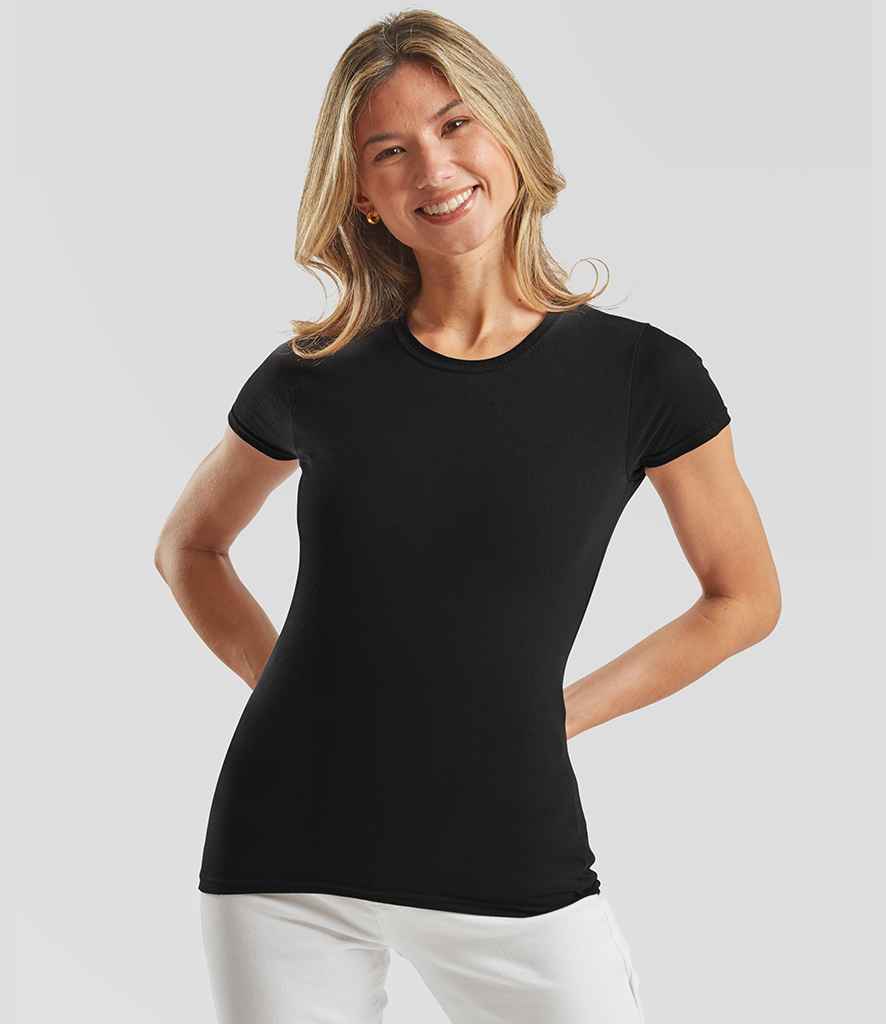 Fruit of the Loom Ladies Iconic 150 T-Shirt - Black