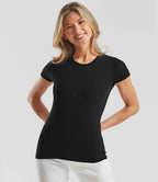 Fruit of the Loom Ladies Iconic 150 T-Shirt - Black