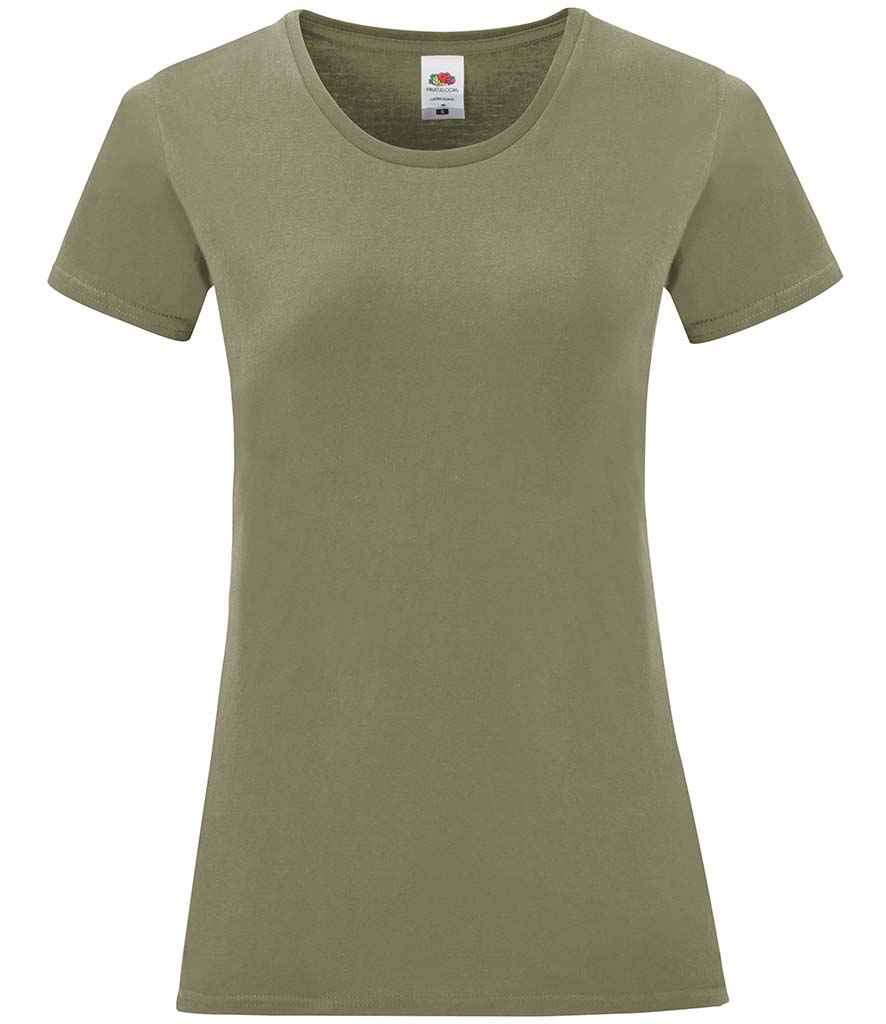 Fruit of the Loom Ladies Iconic 150 T-Shirt - Classic Olive