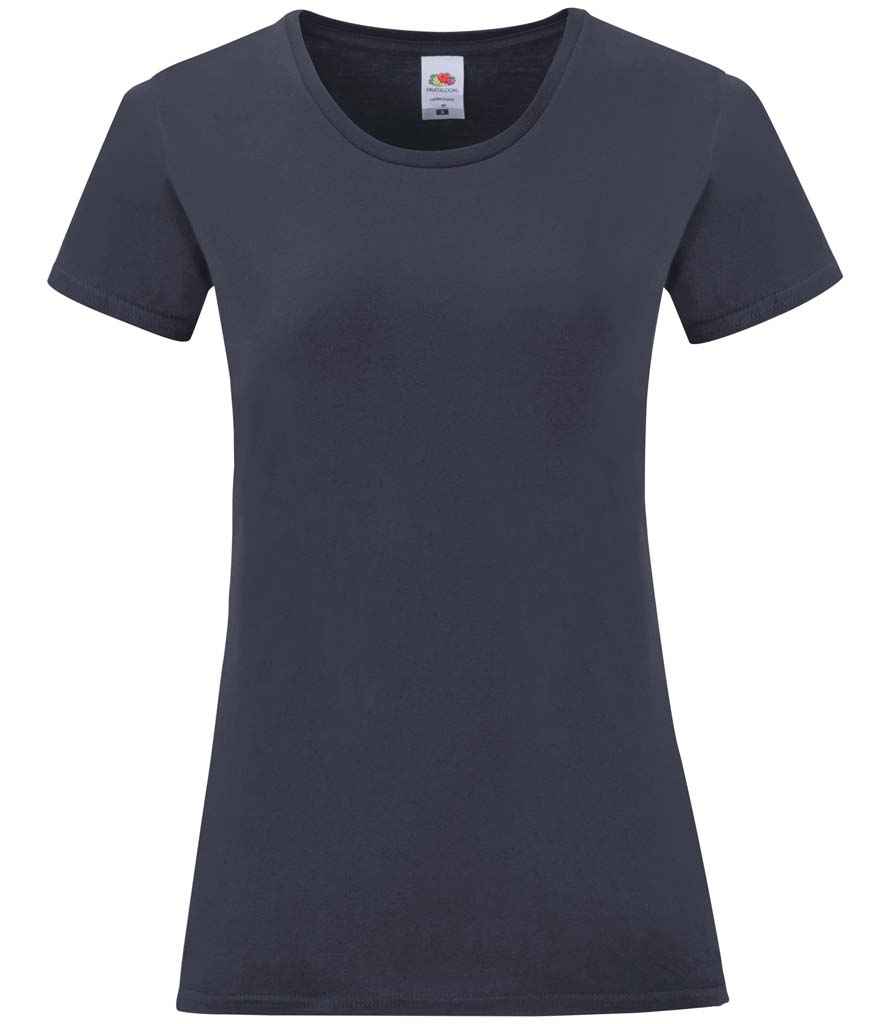Fruit of the Loom Ladies Iconic 150 T-Shirt - Deep Navy