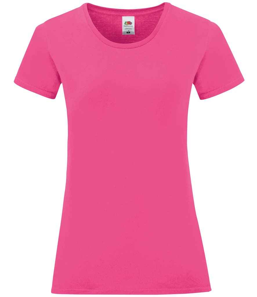 Fruit of the Loom Ladies Iconic 150 T-Shirt - Fuchsia