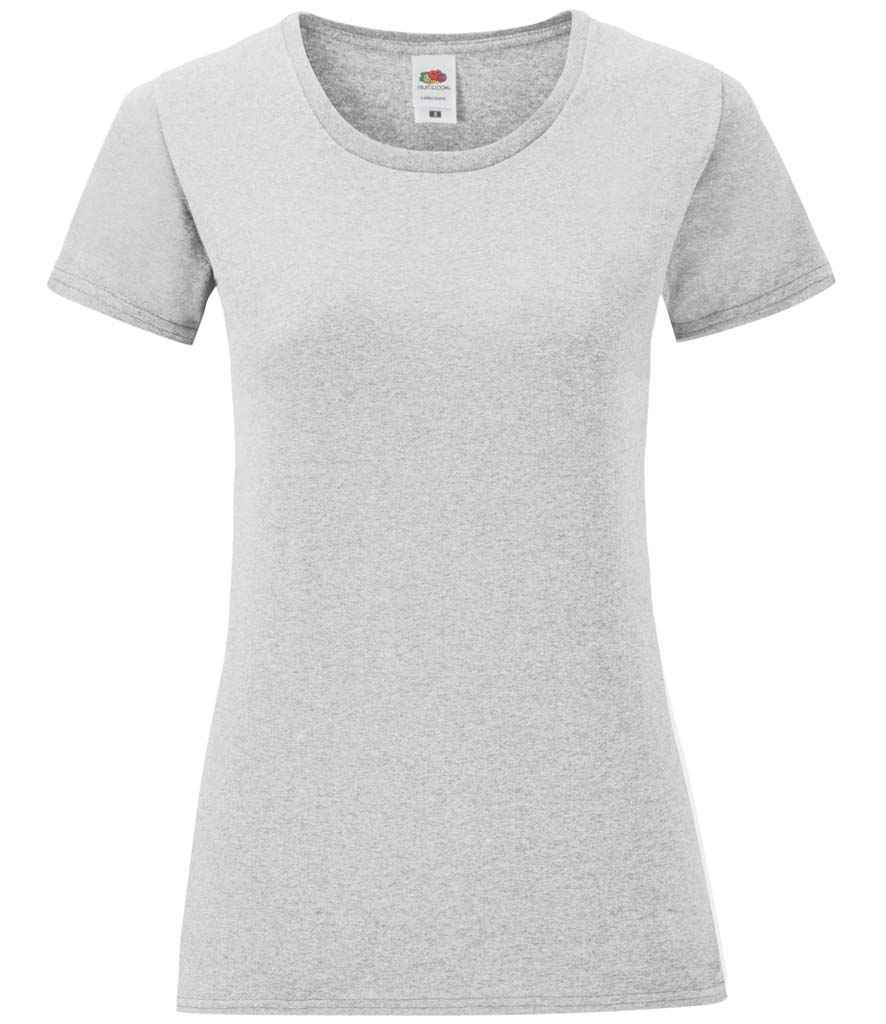 Fruit of the Loom Ladies Iconic 150 T-Shirt - Heather Grey