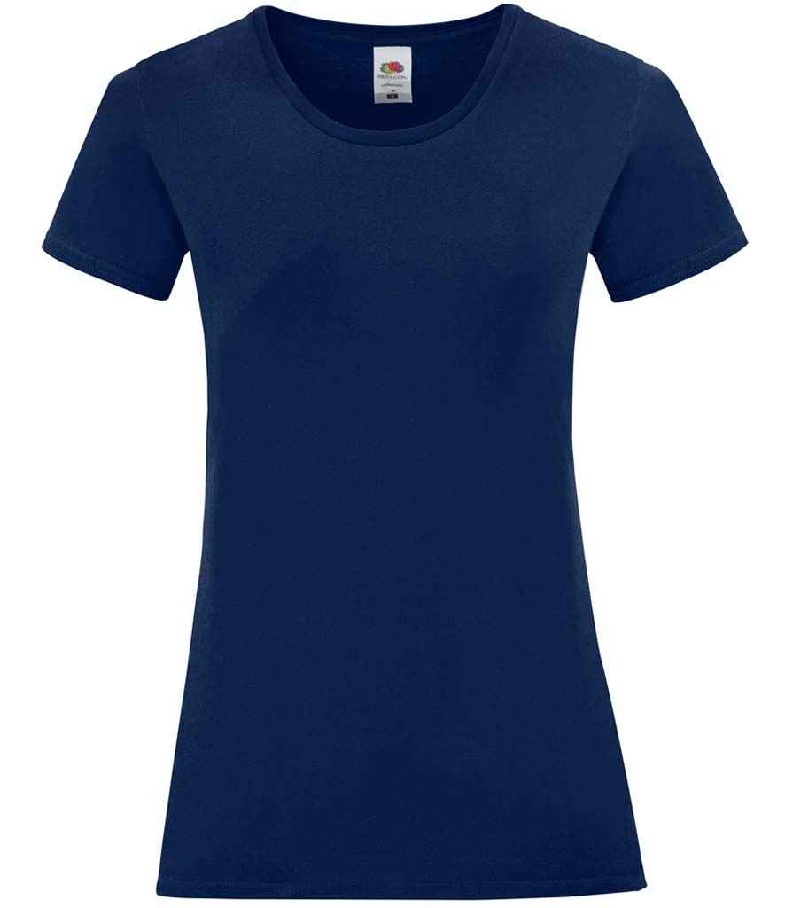 Fruit of the Loom Ladies Iconic 150 T-Shirt - Navy