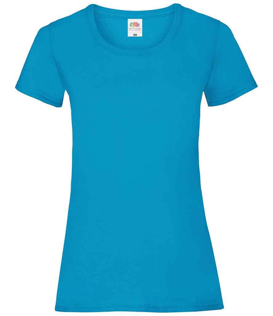 Fruit of the Loom Lady Fit Value T-Shirt - Azure