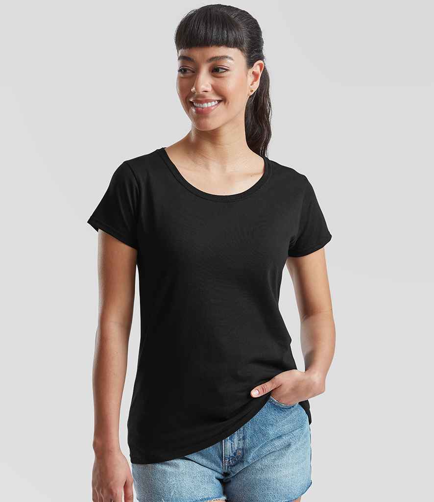 Fruit of the Loom Lady Fit Value T-Shirt - Black