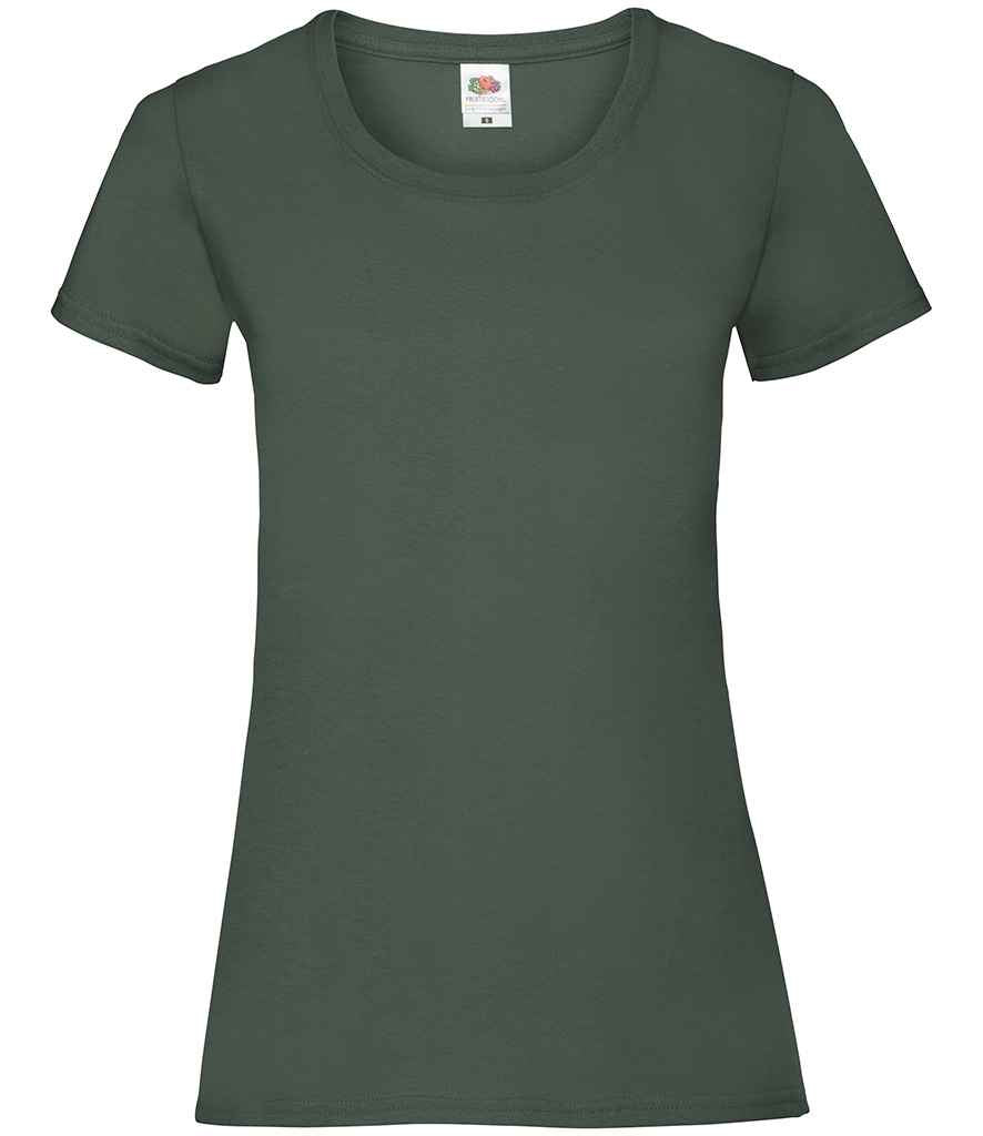 Fruit of the Loom Lady Fit Value T-Shirt - Bottle Green