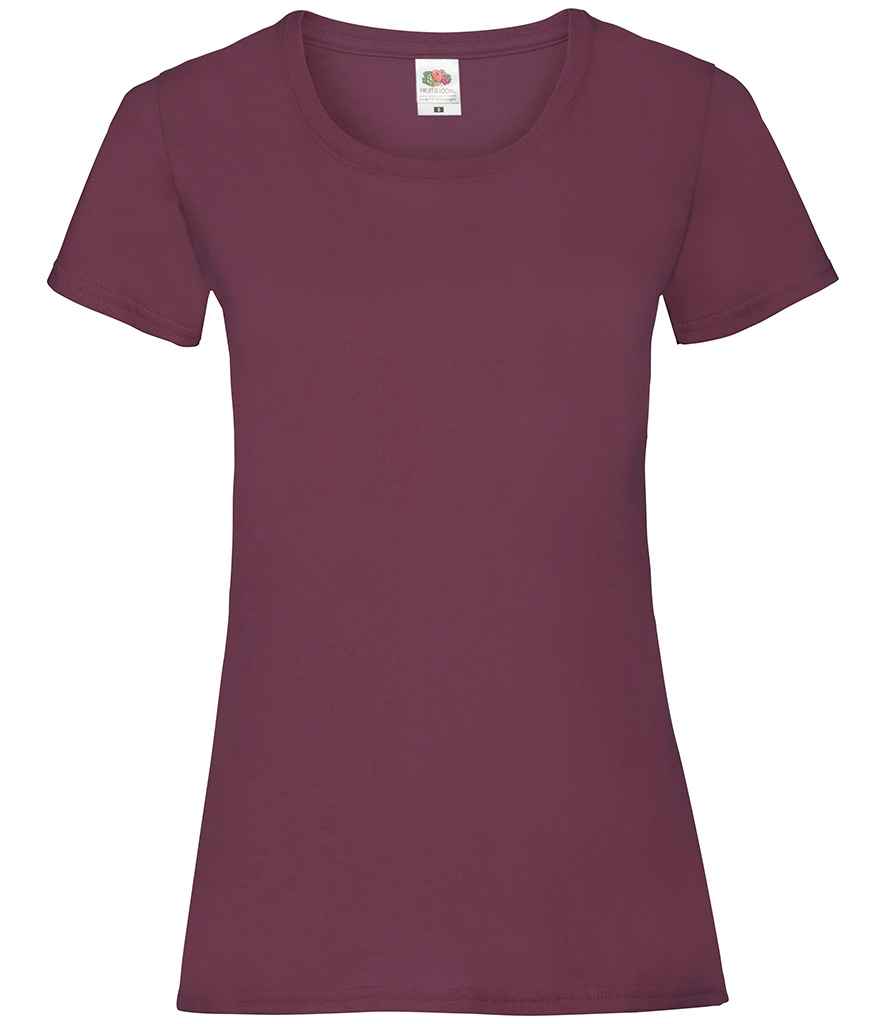 Fruit of the Loom Lady Fit Value T-Shirt - Burgundy