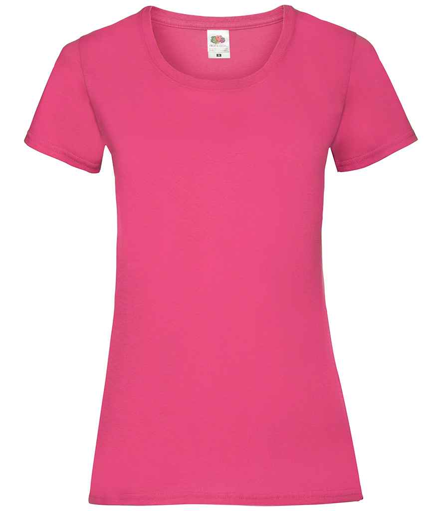 Fruit of the Loom Lady Fit Value T-Shirt - Fuchsia