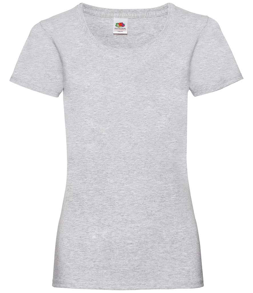 Fruit of the Loom Lady Fit Value T-Shirt - Heather Grey