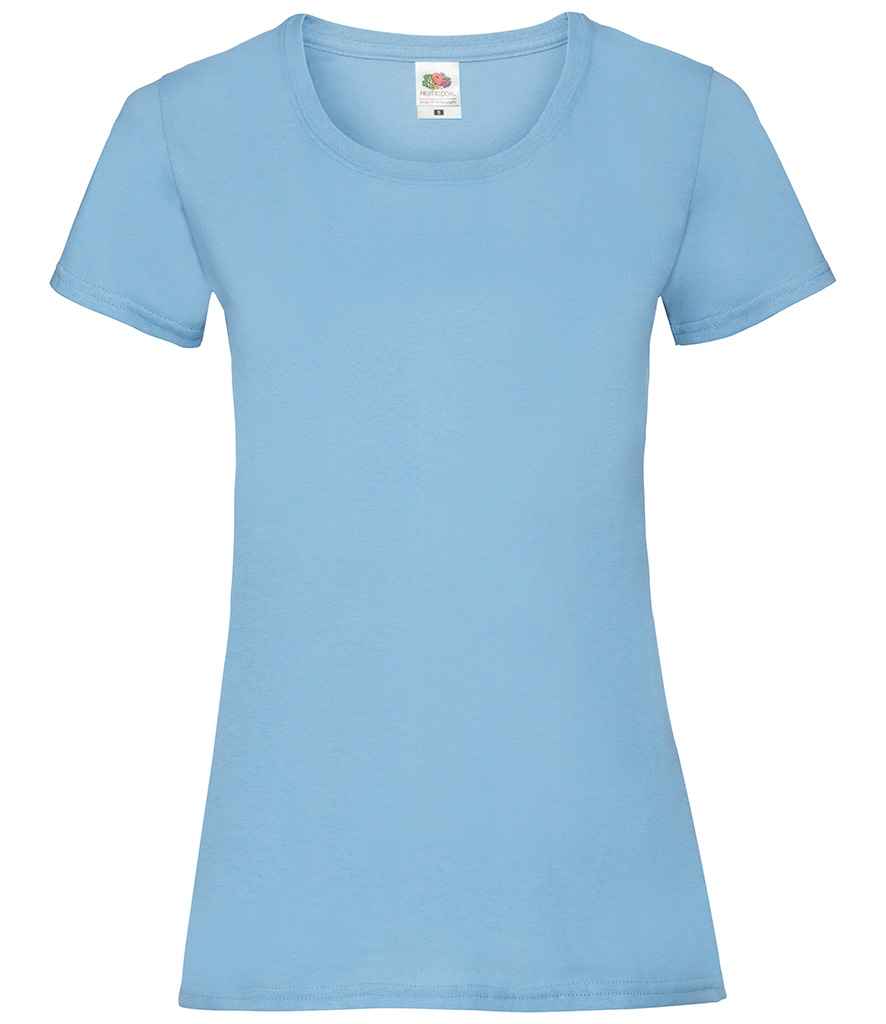 Fruit of the Loom Lady Fit Value T-Shirt - Sky Blue