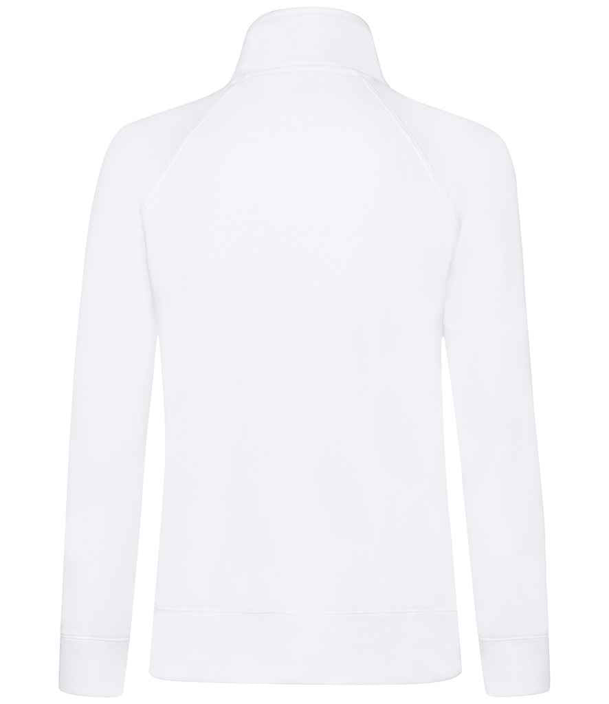 Fruit of the Loom Premium Lady Fit Sweat Jacket - White