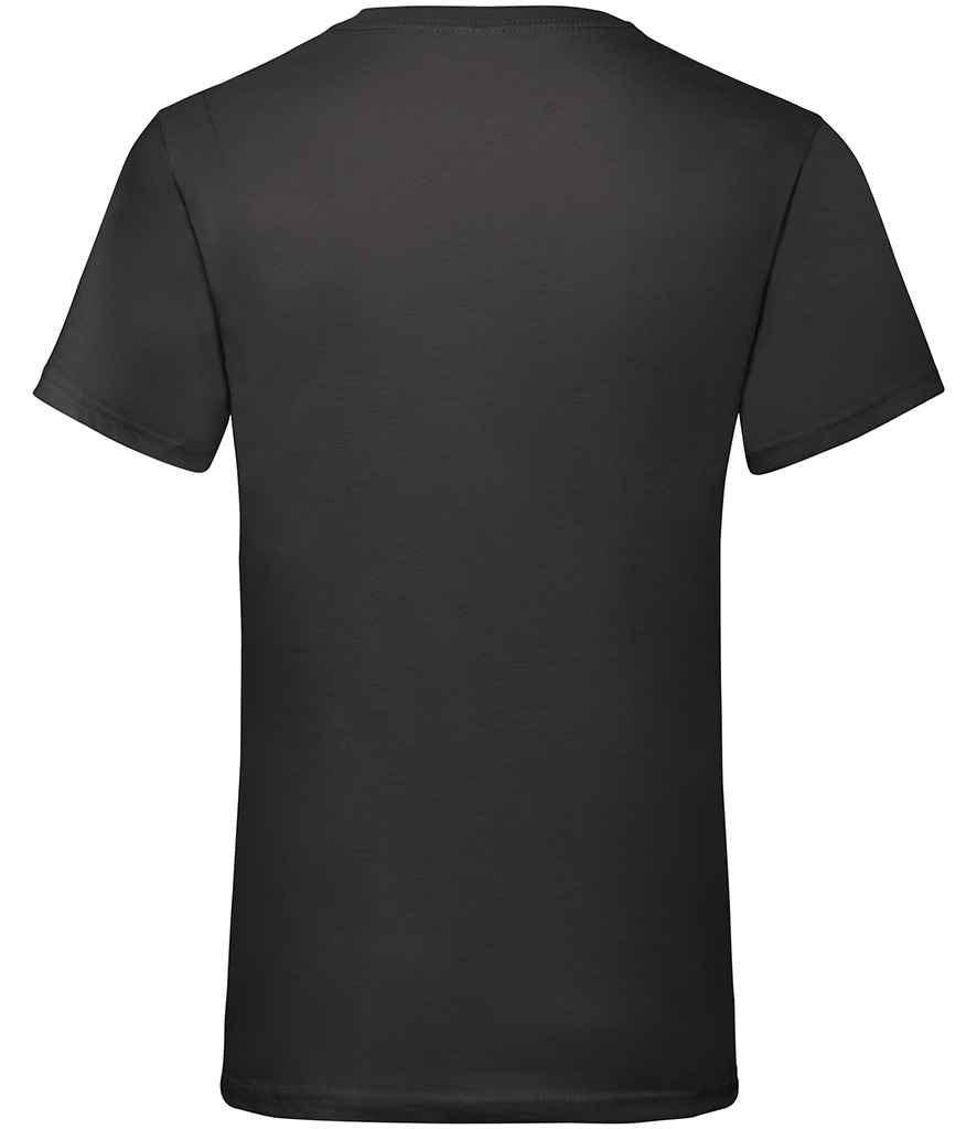 Fruit of the Loom V Neck Value T-Shirt - Black