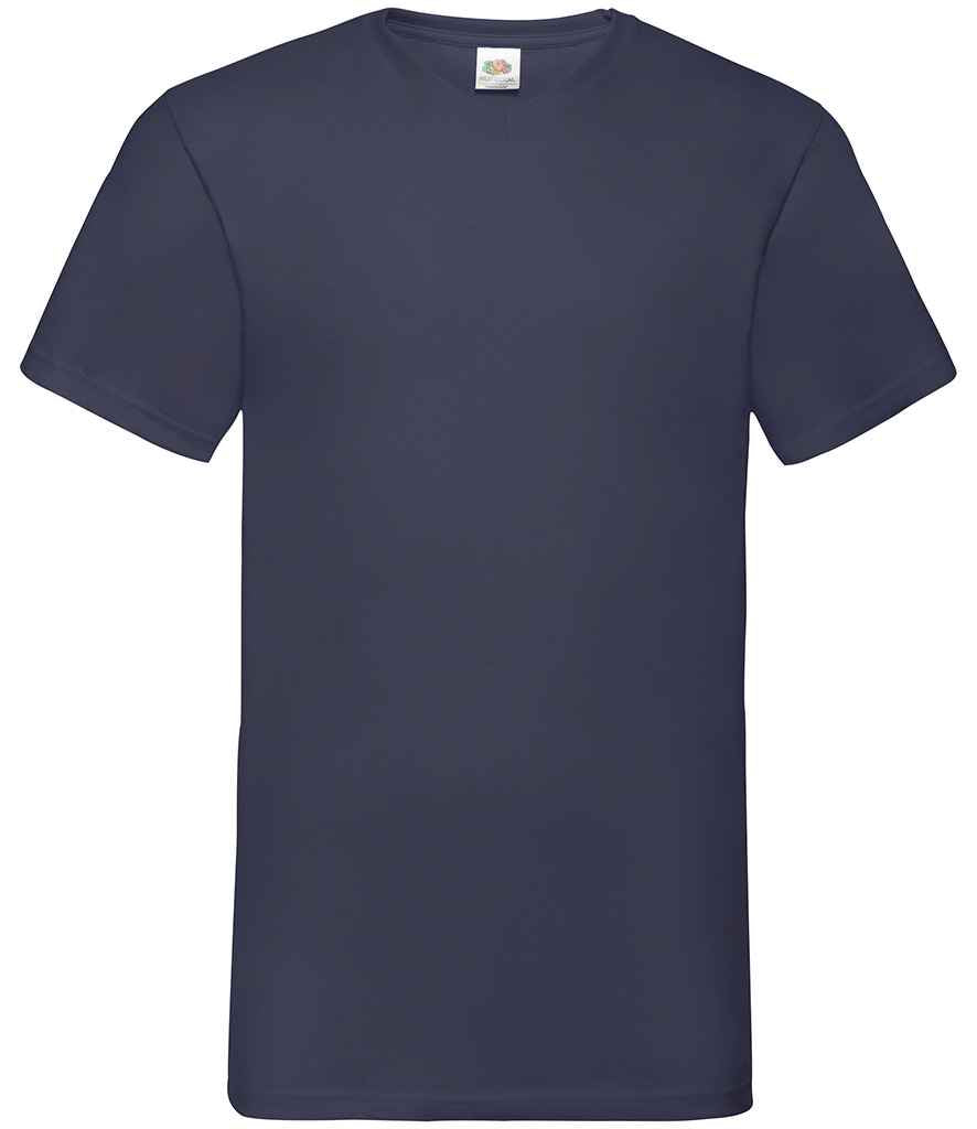 Fruit of the Loom V Neck Value T-Shirt - Deep Navy