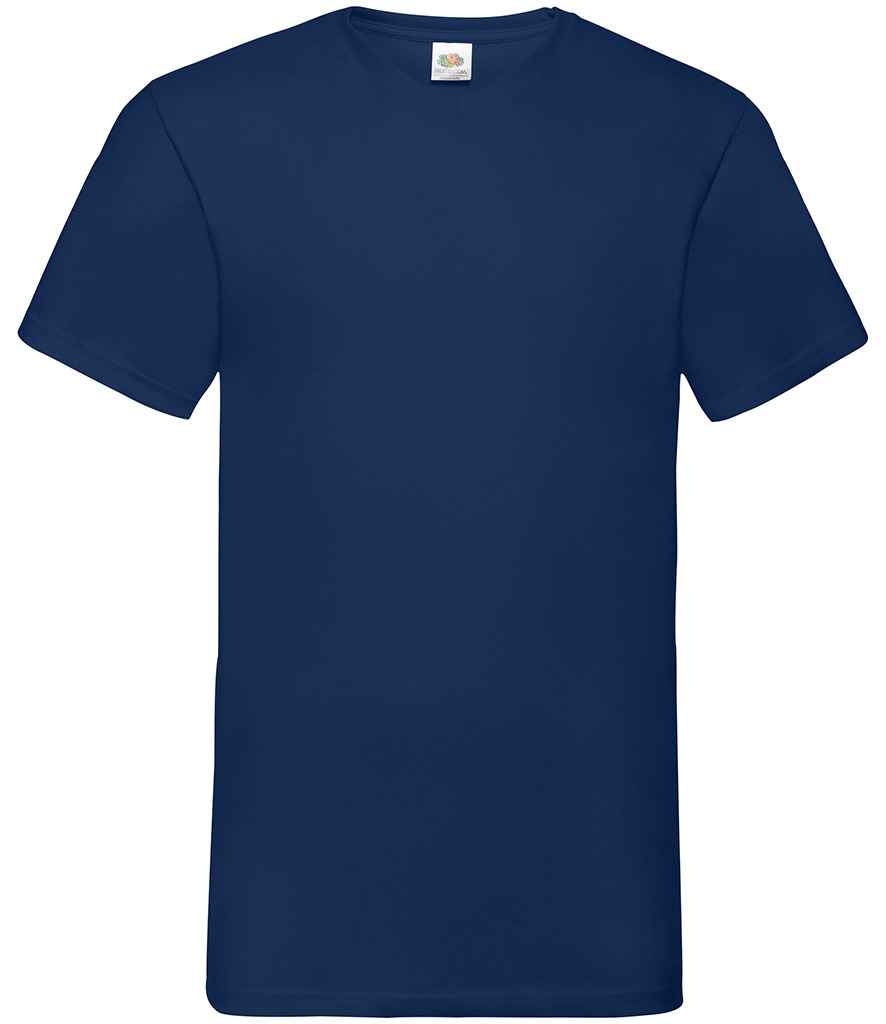 Fruit of the Loom V Neck Value T-Shirt - Navy