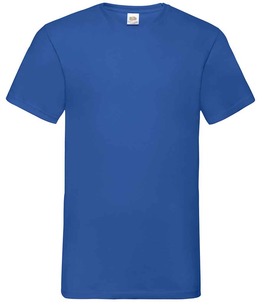 Fruit of the Loom V Neck Value T-Shirt - Royal Blue