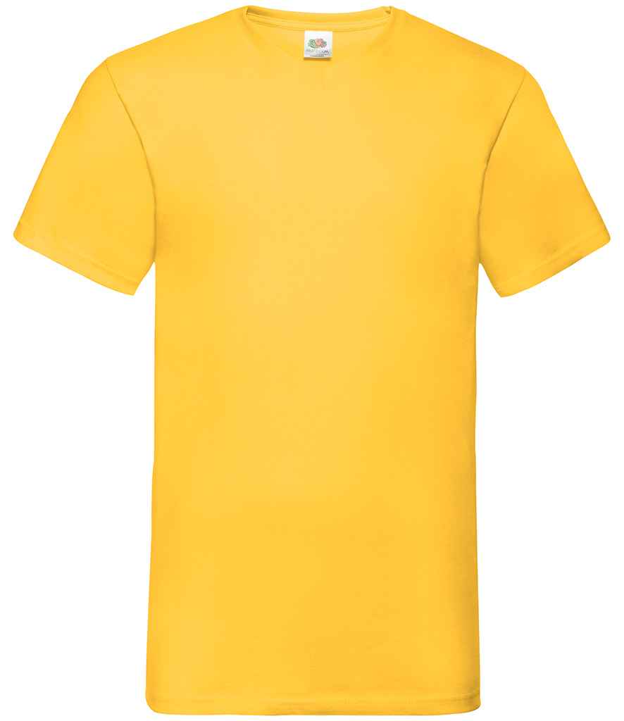 Fruit of the Loom V Neck Value T-Shirt - Sunflower