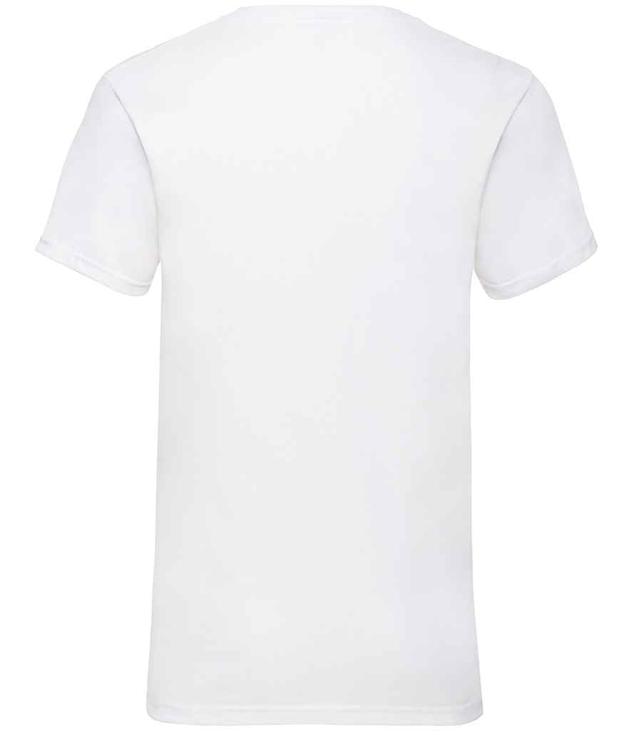 Fruit of the Loom V Neck Value T-Shirt - White
