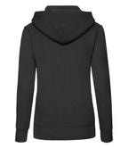 Fruit of the Loom Classic Lady Fit Hooded Sweatshirt - Black