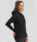 Fruit of the Loom Classic Lady Fit Hooded Sweatshirt - Black