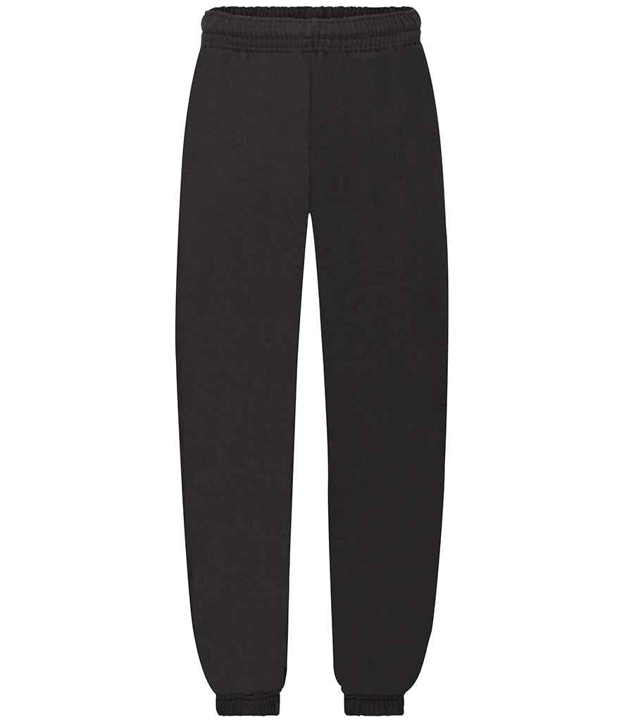 Fruit of the Loom Kids Elasticated Hem Jog Pants - Black
