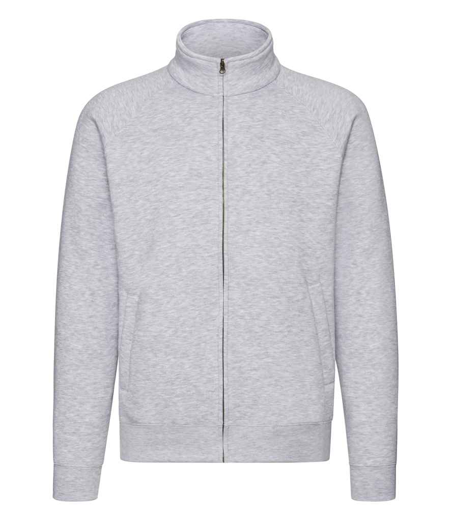 Fruit of the Loom Premium Sweat Jacket - Heather Grey