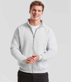Fruit of the Loom Premium Sweat Jacket - Heather Grey