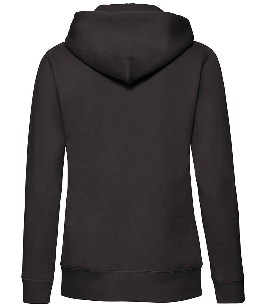 Fruit of the Loom Premium Lady Fit Zip Hooded Jacket - Black