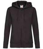 Fruit of the Loom Premium Lady Fit Zip Hooded Jacket - Black